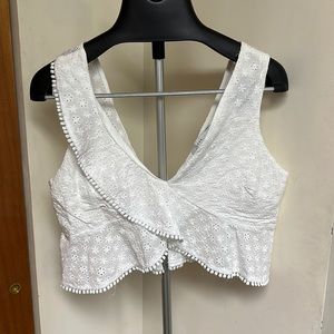 Brand new, never worn, Lush brand crop shirt